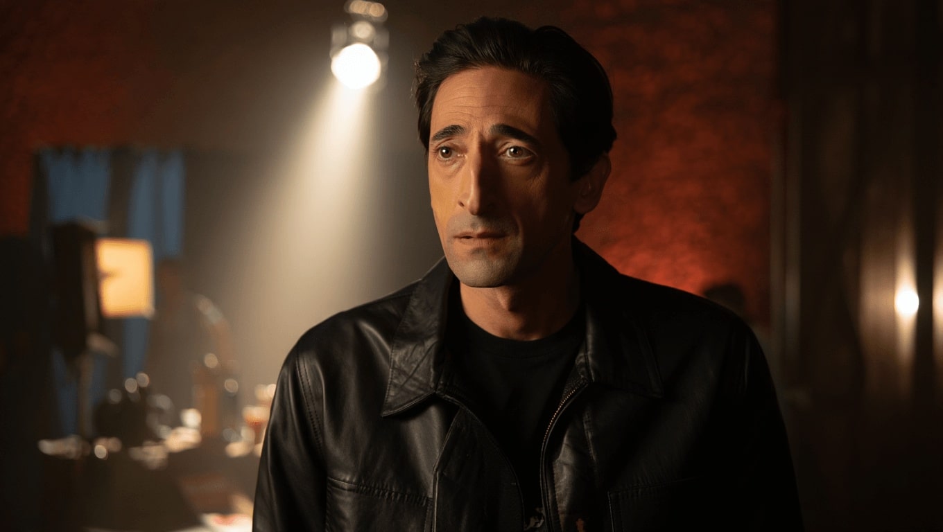 adrien brody in the brutalist